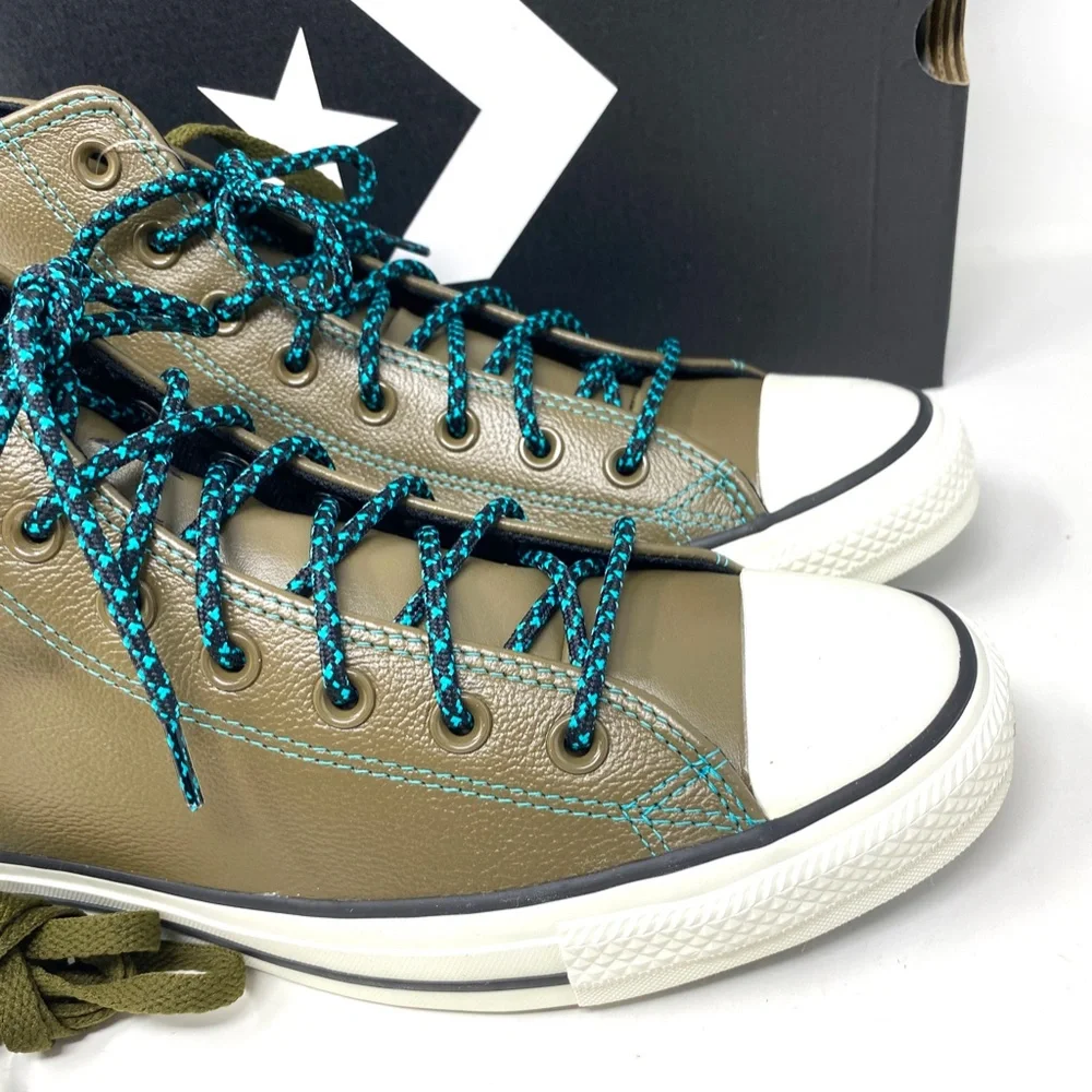 Converse Chuck Taylor All Star High Top Green Olive WomenLeather Sneakers165957C_4